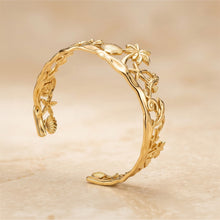 Golden Tropical Escape Cuff Bracelet