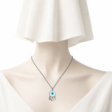 Sterling Silver Dream Catcher Evil Eye Pendant Necklace