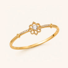 Floral Bangle Bracelet