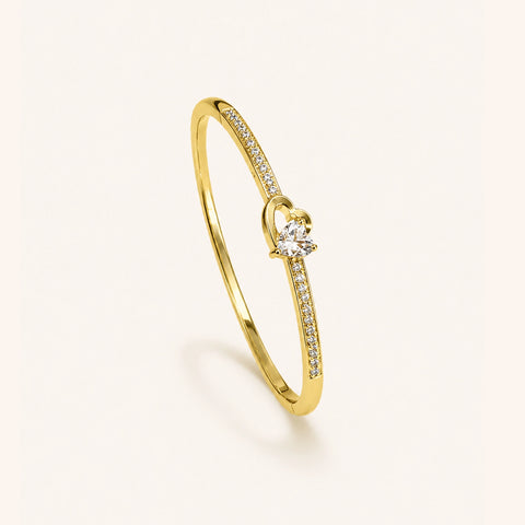 Heart Bangle Bracelet