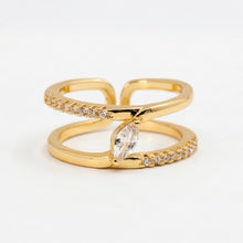 Studded Spiral Diamond Ring