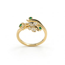 Elegant Nature-Inspired Gold Plated Stainless Steel Butterfly & Adjustable Ring