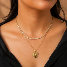 Vintage Heart Layered Gold-Toned Statement Necklace