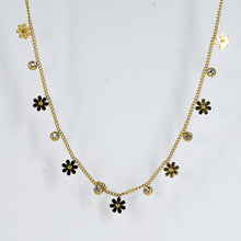Gold Plated Daisy Charm Necklace