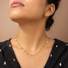 Gold Plated Daisy Charm Necklace